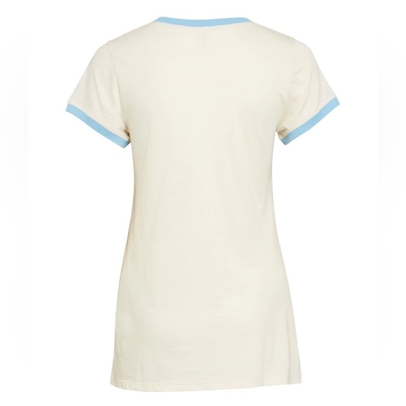 EUC Spell & the Gypsy Collective White Cool Blue Baby Tee - Picture 6 of 16